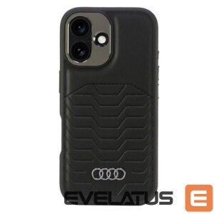 Citas preces Audi  Audi Synthetic Leather MagSafe iPhone 16 6.1" black/black hardcase AU-TPUPCMIP16-GT/D3-BK 