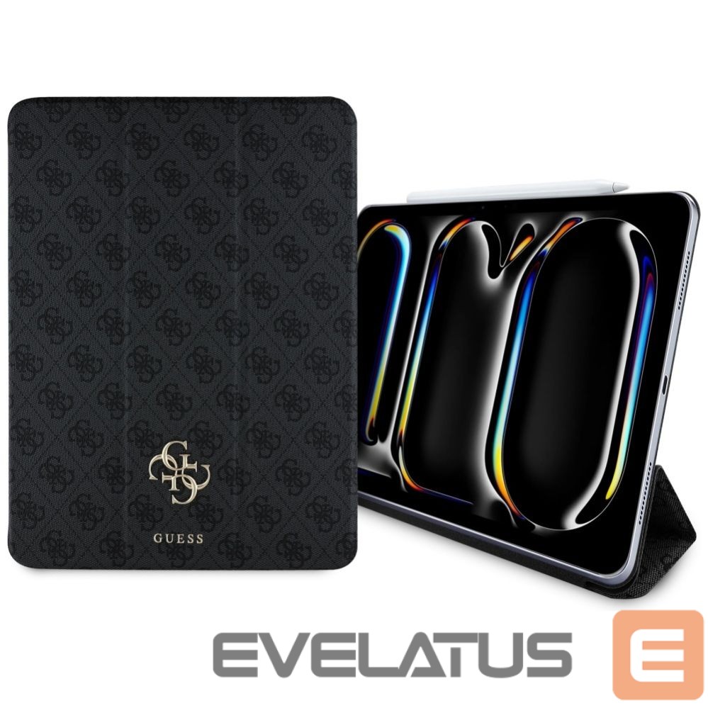 Citas preces Guess Guess GUFC13PM24PS4SGK iPad Pro 13" 2024 black/black Magnetic 4G Big Logo