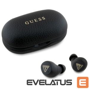 Citas preces Guess  Guess Bluetooth headphones GUTWSPGTSPSK TWS + docking station black/black Grained Classic Logo 