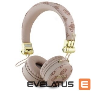 Citas preces Guess  Guess Bluetooth ENC GUBH70EPOSMW Brown/Brown Peony Script Round Shape Headphones 