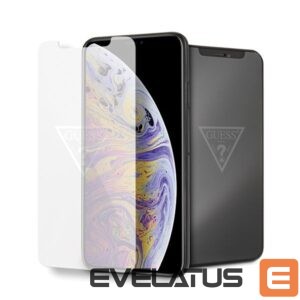 Citas preces Guess  Guess Invisible Logo Tempered Glass for iPhone Xs Max 