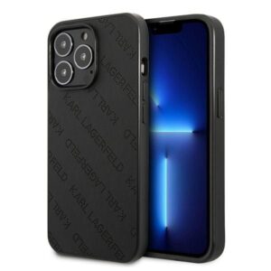 Citas preces Karl Lagerfeld  Karl Lagerfeld Perforated Allover Case for iPhone 13 Pro / 13 6.1" - Black 