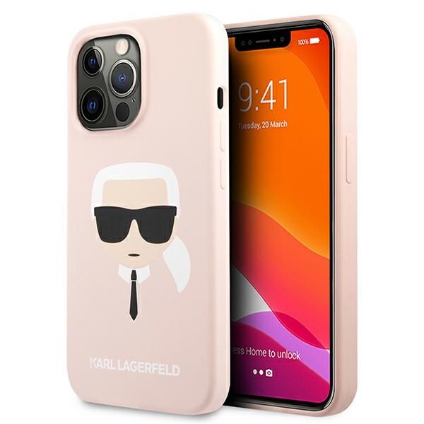 Other goods Karl Lagerfeld Karl Lagerfeld Silicone Karl`s Head Case for iPhone 13 Pro Max 6.7" - Light Pink