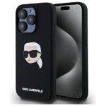 Другие товары Karl Lagerfeld  Karl Lagerfeld KLHMP15LSKHPPLK iPhone 15 Pro 6.1" black/black hardcase Silicone Karl Head Print MagSafe 