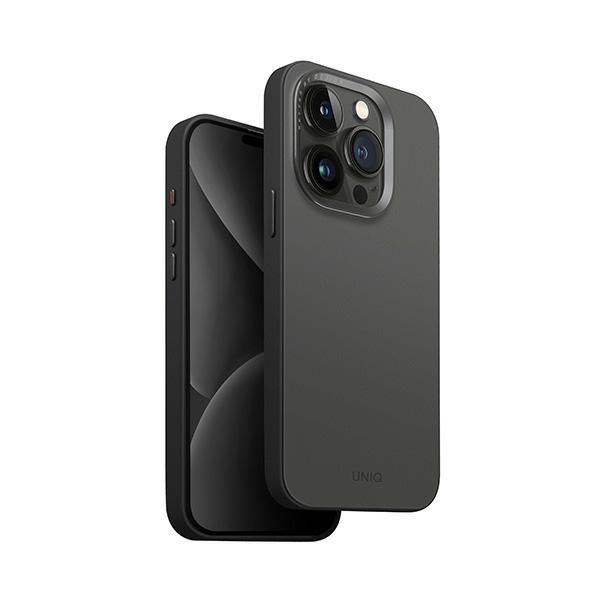 Citas preces UNIQ Uniq Lyden DS iPhone 15 Pro 6.1" Magclick Charging case grey-black/charcoal grey-black