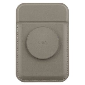 Kitos prekės UNIQ  Uniq Flixa Magnetic Card Wallet with Stand Gray/Flint Gray MagSafe 