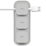 Kitos prekės UNIQ  Uniq Pod Mag magnetic cable organizer + base gray/chalk gray 