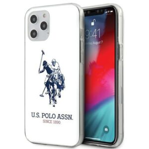 Kitos prekės U.S. Polo PU  US Polo USHCP12MTPUHRWH iPhone 12/12 Pro 6.1" white Shiny Big Logo 