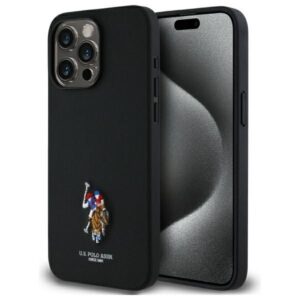 Citas preces U.S. Polo PU  US Polo USHCP15XPEMK iPhone 15 Pro Max 6.7" black/black Embroidered DH Color 