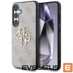 Citas preces Guess  Guess Big 4G Logo Classic Logo Case for Samsung Galaxy S25 Plus Pink 