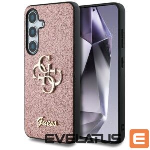 Citas preces Guess  Guess Fixed Glitter Big 4G Metal Logo Case for Samsung Galaxy S25 Pink 