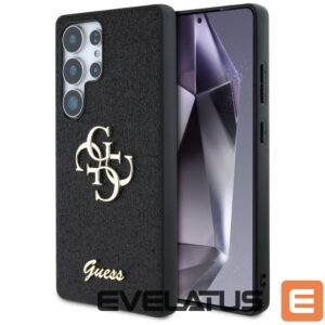 Citas preces Guess  Guess Fixed Glitter Big 4G Metal Logo case for Samsung Galaxy S25 Ultra black 