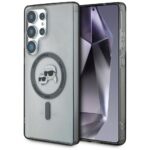 Kitos prekės Karl Lagerfeld  Karl Lagerfeld Button Karl & Choupette Heads Printed Logo MagSafe Samsung Galaxy S25 Ultra case black 