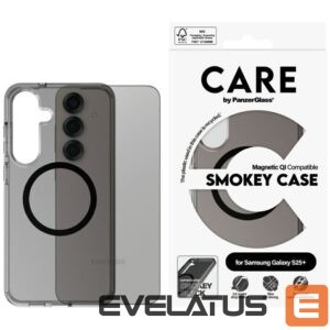 Citas preces Panzer Glass  CARE by PanzerGlass Flagship Urban Combat Black QI Case for Samsung Galaxy S25+ - Semi-transparent Smoke 