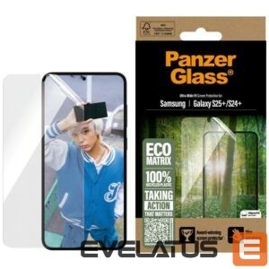 Citas preces Panzer Glass  PanzerGlass Eco Matrix Ultra-Wide Fit Tempered Glass for Samsung Galaxy S25+ 