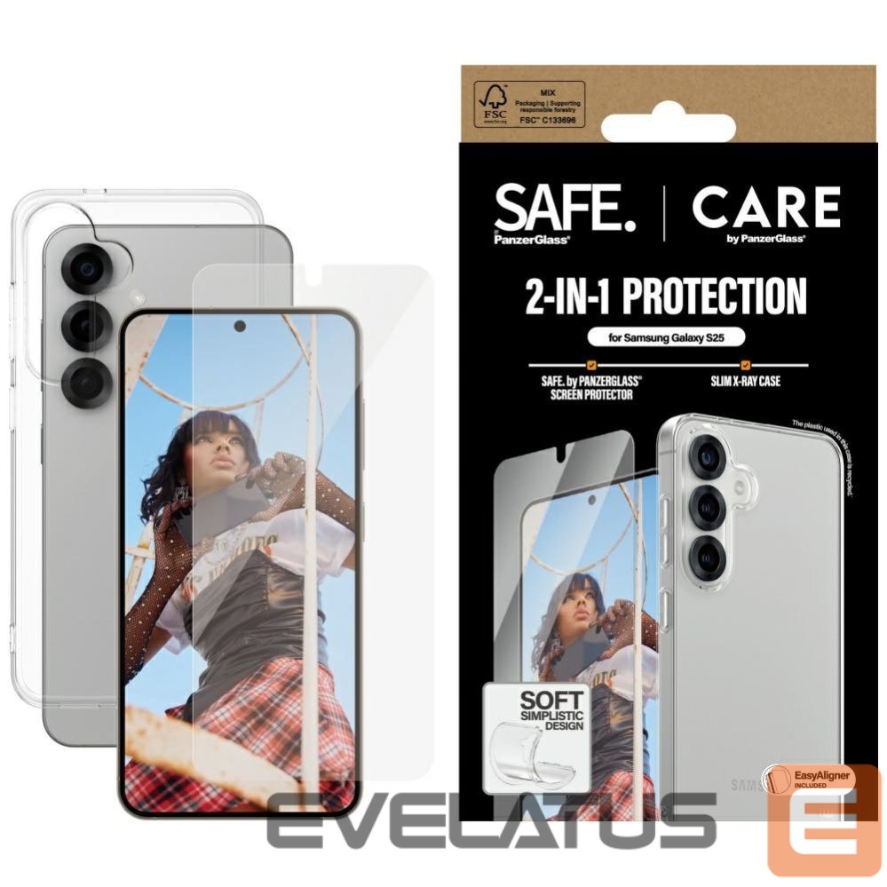 Citas preces Panzer Glass CARE by PanzerGlass Fashion 2in1 Case+Glass protection set for Samsung Galaxy S25