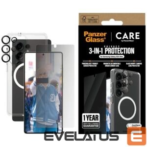 Citas preces Panzer Glass  CARE by PanzerGlass Flagship 3in1 Case + Privacy Glass + Lens for Samsung Galaxy S25 Ultra 