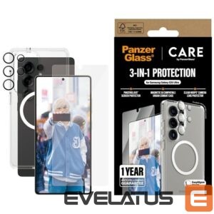 Citas preces Panzer Glass  CARE by PanzerGlass Flagship 3in1 Case + Glass + Lens Protective Kit for Samsung Galaxy S25 Ultra 