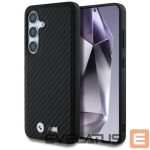 Muud kaubad BMW  BMW Leather Carbon MagSafe Case for Samsung Galaxy S25 - Black 
