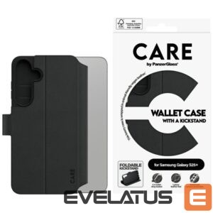 Citas preces Panzer Glass  CARE by PanzerGlass Feature Wallet Kickstand Case for Samsung Galaxy S25+ - Black 