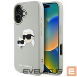 Muud kaubad Karl Lagerfeld  Karl Lagerfeld HC 3D Rubber Double Heads iPhone 16 Case - Beige 