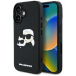 Другие товары Karl Lagerfeld  Karl Lagerfeld HC 3D Rubber Double Heads iPhone 16 Case - Black 