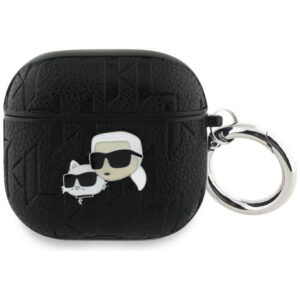 Citas preces Karl Lagerfeld  Karl Lagerfeld Monogram Karl & Choupette Head Case for AirPods 4 - Black 