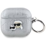 Kitos prekės Karl Lagerfeld  Karl Lagerfeld Monogram Karl & Choupette Head case for AirPods 4 - silver 