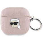 Kitos prekės Karl Lagerfeld  Karl Lagerfeld Monogram Karl Head Case for AirPods 4 - Pink 