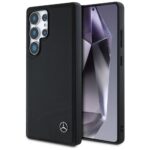 Muud kaubad Mercedes-Benz  Mercedes Leather Horizontal Debossed Curves MagSafe Case for Samsung Galaxy S25 Ultra - Black 