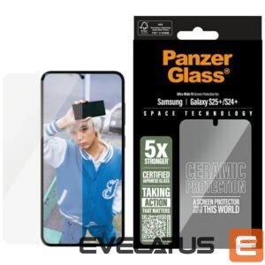 Citas preces Panzer Glass  PanzerGlass Ultra-Wide Fit Ceramic Glass for Samsung Galaxy S25+ - Clear 
