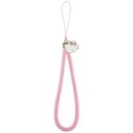 Citas preces Hello Kitty  Hello Kitty Nylon Cord Kitty Head Phone Charm - Pink 
