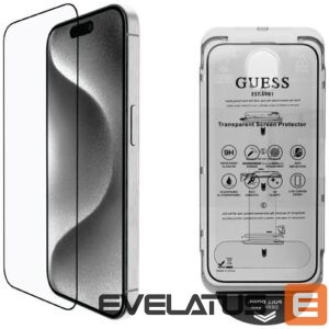 Citas preces Guess  Guess BP Rhinestone 2in1 Screen Protector and Camera Lens Set for iPhone 16 Pro Max - Gold 