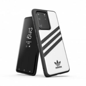 Citas preces Adidas  Adidas OR Moudled Case PU for Samsung Galaxy S20 Ultra - White and Black 