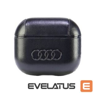 Citas preces Audi  Audi Leather Big Logo Case for AirPods 3 - Black 