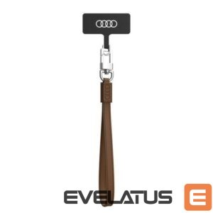 Citas preces Audi  Audi Crossbody Leather Universal Lanyard 28cm x 10mm - Brown 