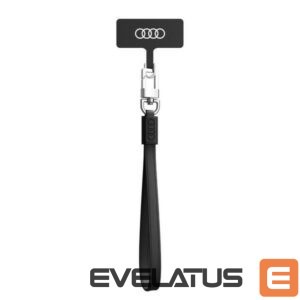 Citas preces Audi  Audi Crossbody Leather Universal Lanyard 28cm x 10mm - Black 