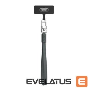 Citas preces Audi  Audi Crossbody Leather Universal Lanyard 28cm x 10mm - Gray 