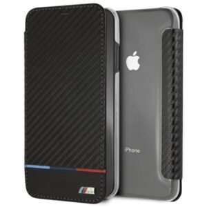 Другие товары BMW  BMW Carbon Tricolor Stripe iPhone XS Max Case - Black 
