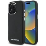 Other goods Karl Lagerfeld  Karl Lagerfeld Saffiano Full Wrapped Elongated Metal Logo MagSafe iPhone 16 Pro Case - Black 