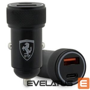 Citas preces Ferrari  Ferrari PD-QC 3.0 20W Fast Charge Car Charger - Black 