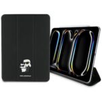Kitos prekės Karl Lagerfeld  Karl Lagerfeld Saffiano Magnetic Karl & Choupette iPad Pro 11" 2024 Book Cover Case - Black 