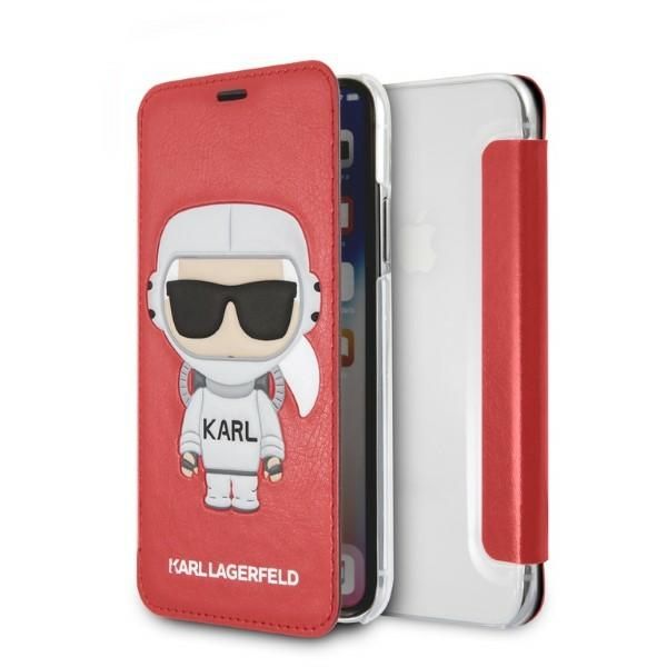 Citas preces Karl Lagerfeld Karl Lagerfeld Karl Space Cosmonaut iPhone X/XS Case - Red