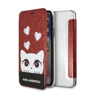 Citas preces Karl Lagerfeld  Karl Lagerfeld Valentine iPhone X/XS Case - Red 