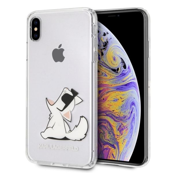 Kitos prekės Karl Lagerfeld Karl Lagerfeld Choupette Fun iPhone Xs Max Case - Transparent