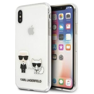 Kitos prekės Karl Lagerfeld  Karl Lagerfeld Karl & Choupette iPhone Xs Max Case - Transparent 