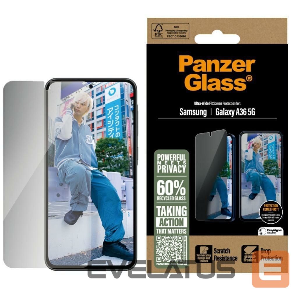 Citas preces Panzer Glass PanzerGlass Ultra-Wide Fit Privacy Glass for Samsung Galaxy A36 5G