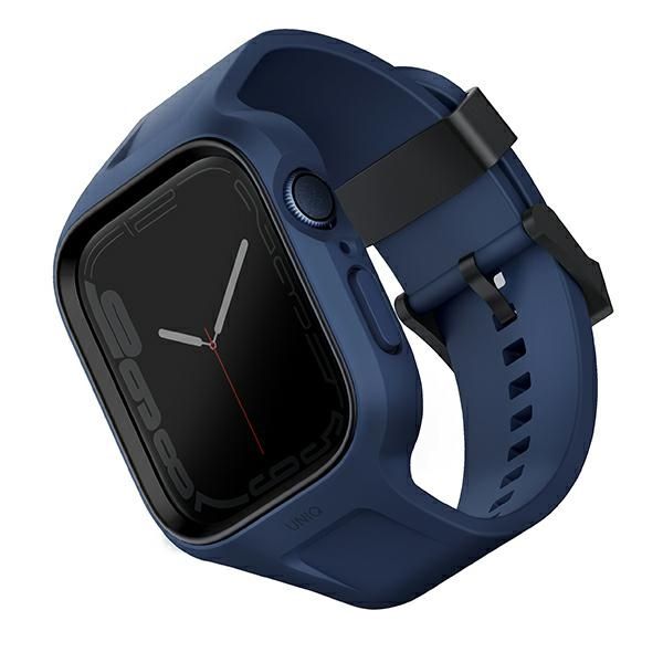 Citas preces UNIQ Uniq Monos 2 in 1 Set Strap + Case for Apple Watch 45 / 44 mm - Blue