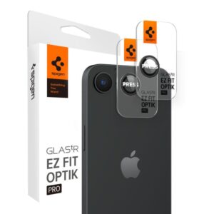 Other goods Spigen  Spigen Optik Pro GLAS.TR "Ez Fit" Camera Cover 2-pack for iPhone 16e - Black 