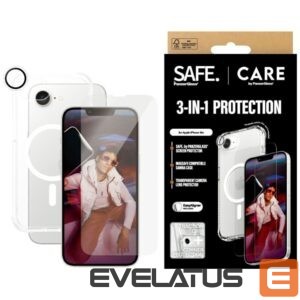 Citas preces Panzer Glass  CARE by PanzerGlass Fashion 3in1 Protective Set Case+Glass+Lens for iPhone 16e - transparent 